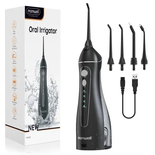 Image de Nettoyeur buccal portable sans fil F18 - 3 modes, étanche & rechargeable