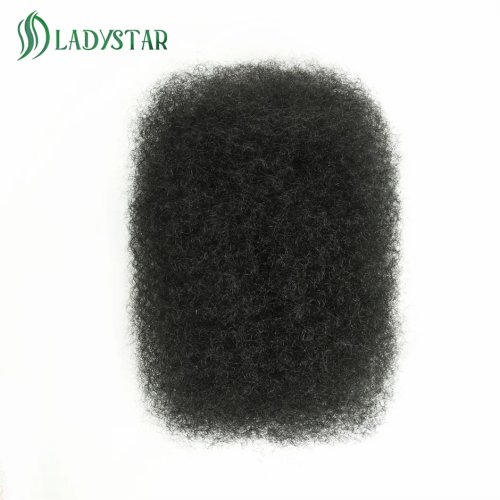 Imagen de Cabello Remy brasileño, cabello humano Afro rizado a granel para trenzar rastas, 1 paquete, 30 g/unidad, trenzas de Color Natural, sin trama