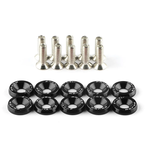 Imagen de Sujetadores hexagonales universales de 10 M6 para coche, arandela de guardabarros modificada, JDM, p...