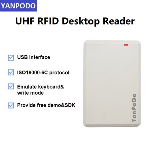 Imagen de Lector y Escritor UHF RFID Yanpodo 860-960 MHz con Software de Demostración