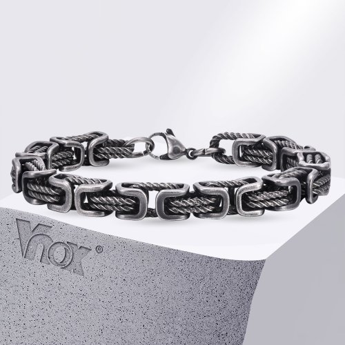 Afbeelding van Vintage Byzantijnse Armband voor Mannen - Gedurfde Viking Stijl