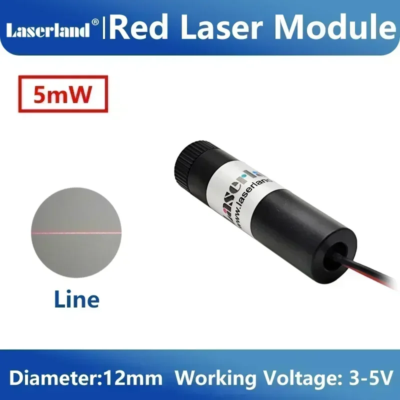 Imagen de Módulo láser de línea roja, marcador localizador de proyector enfocable para tela, corte de madera, alineación de aserras