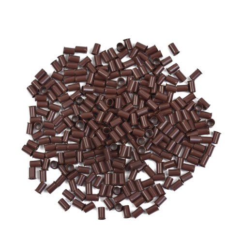 Immagine di 1000 pz 3.4mm Estensioni Dei Capelli Anelli Euro Lock Svasato Svasato Tubo di Rame Anelli Perline Collegamenti per Estensioni Dei Capelli Umani