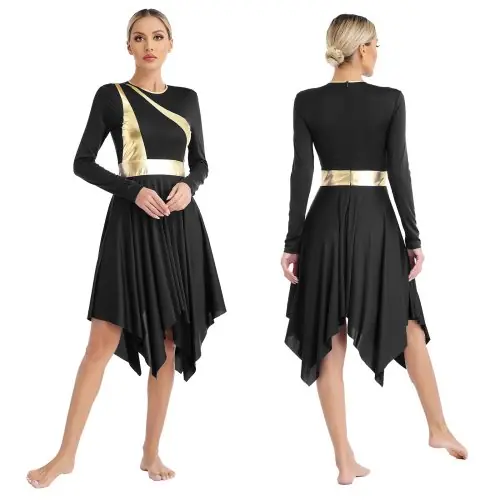 Image de Robe de Danse Moderne à Manches Longues