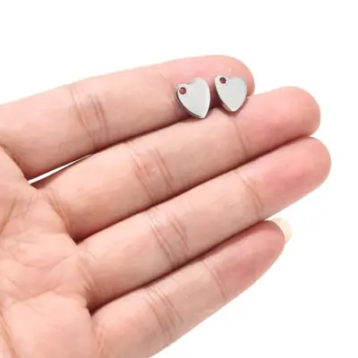 Image de Charms personnalisés pour colliers - 100 pièces en acier inoxydable