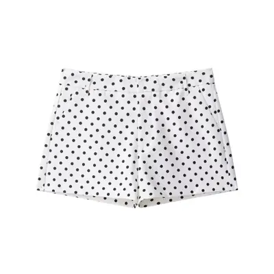 Veste Femme Automne à Pois Col Roulé avec Fermeture Éclair