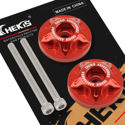 Image de Kit de Customisation Moto Zontes 368G/501G - Bouchon Guidon & Couvercles en Alliage