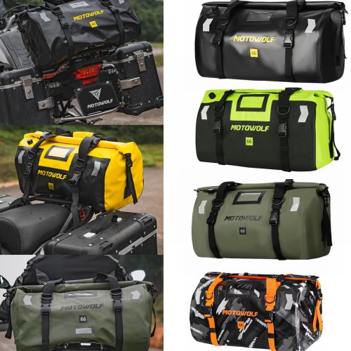 Bild von Wasserdichte Motorrad-Trockentasche mit Reflektierendem Design – Ideal für Skifahren, Reisen, Wandern, Camping, Bootfahren, Reiten, Angeln und Outdoor-Aktivitäten
