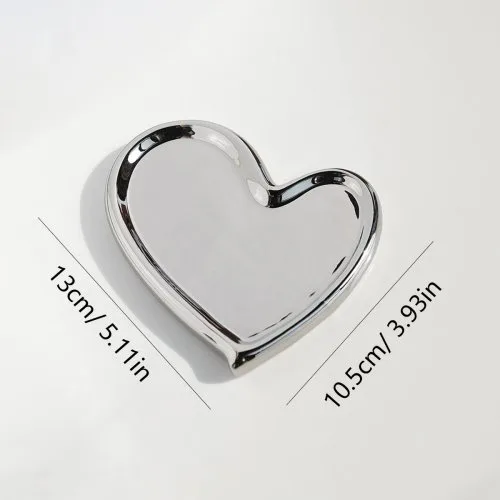Silbrig liebe schale