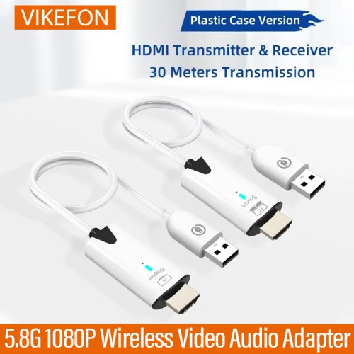 Imagen de Transmisor Inalámbrico HDMI de Alta Calidad con Audio y Video 1080p, Extensor de Pantalla para TV, PC, Monitor y Box - Conexión Fácil y Sin Interferencias