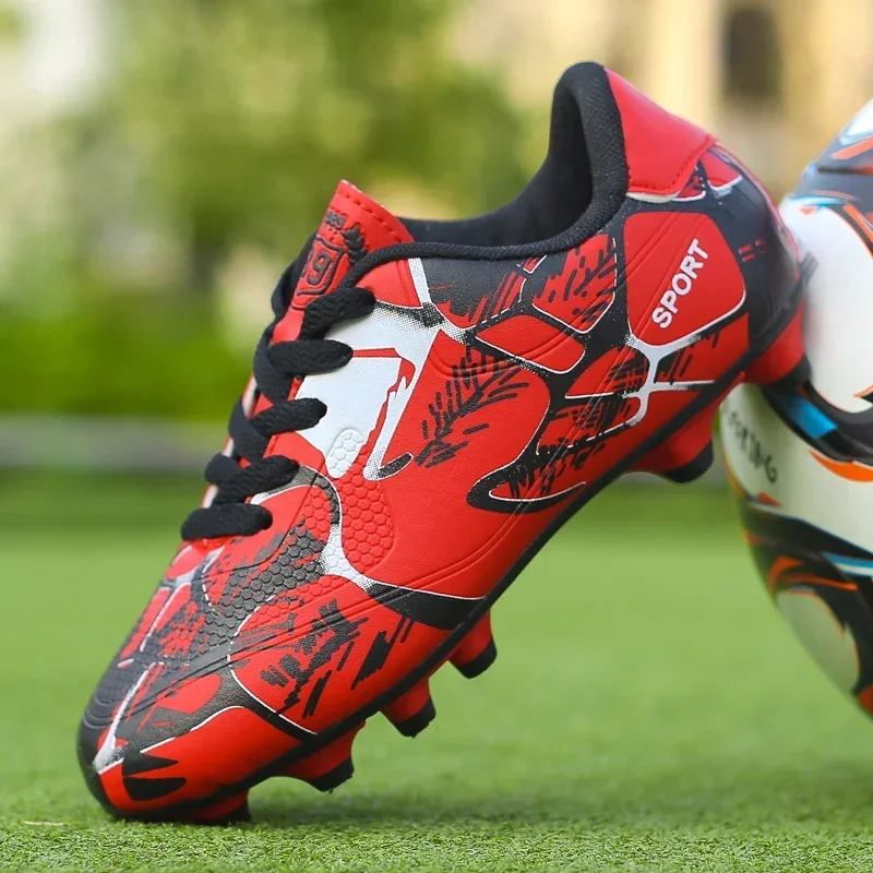 Immagine di Nuovi Uomini Bambini Scarpe da Calcio Tacchetti Ultraleggeri Antiscivolo per Erba Naturale e Sintetica – Scarpe da Calcio Professionali per Adulti e Ragazzi con Trasporto di Goccia