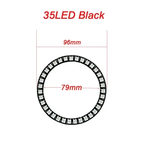 35 Led nero PCB