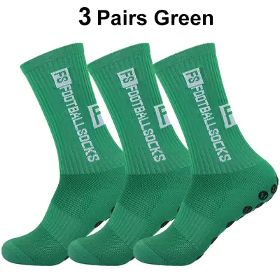 Image de Chaussettes de Football Antidérapantes - 3 Paires