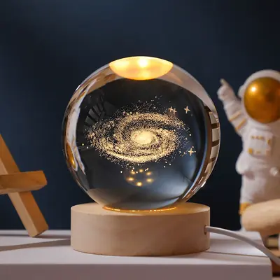 Image de Lampe LED Boule de Cristal Galaxy