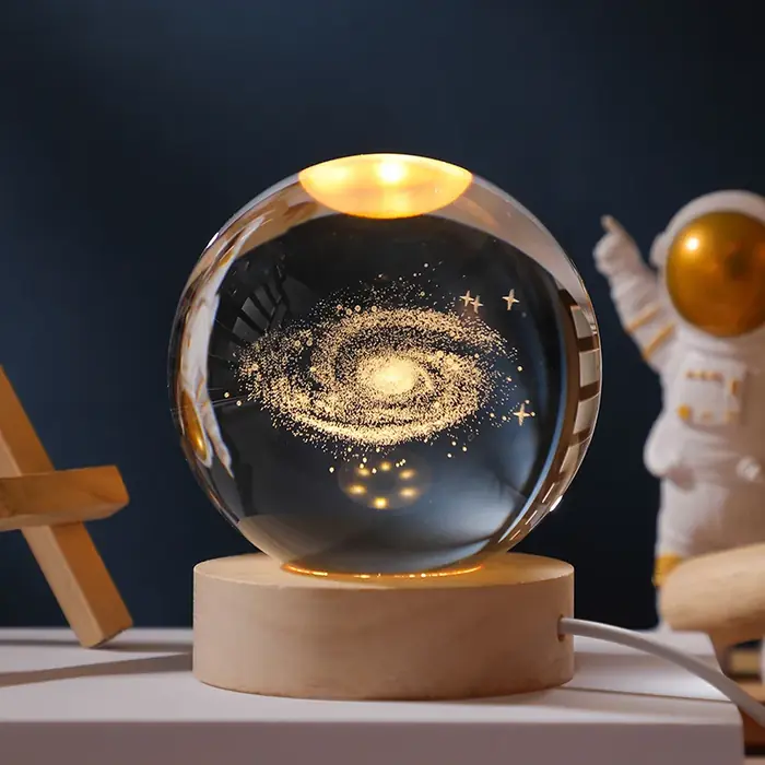 Image de Lampe LED Boule de Cristal Galaxy