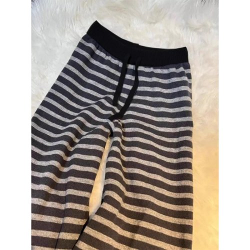Immagine di Pantaloni a righe vintage americani anni 2000 Donna Y2k Abbigliamento Abbigliamento sportivo da strada Jogging Moda coreana Pantaloni eleganti sottocultura