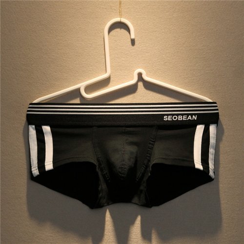 Imagen de Calzoncillos Boxer de Algodón para Hombre, Diseño Sexy de Tiro Bajo, Color Sólido, Transpirables y Ajustados, Moda Deportiva para Jóvenes