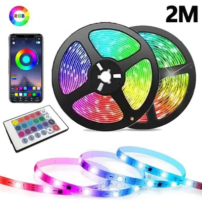 Image de Ruban LED RGB Flexible 30m - Contrôle Bluetooth & USB