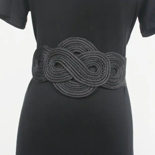 Image de Ceinture Vintage Élastique pour Femme - Style Rétro & Élégant