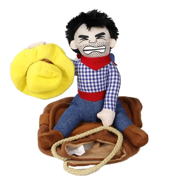 Image de NONOR-Vêtements de ixd'Halloween pour Chien, Veste Cowboy IQUE Up Amusante, Combinaison Bouledogue F...