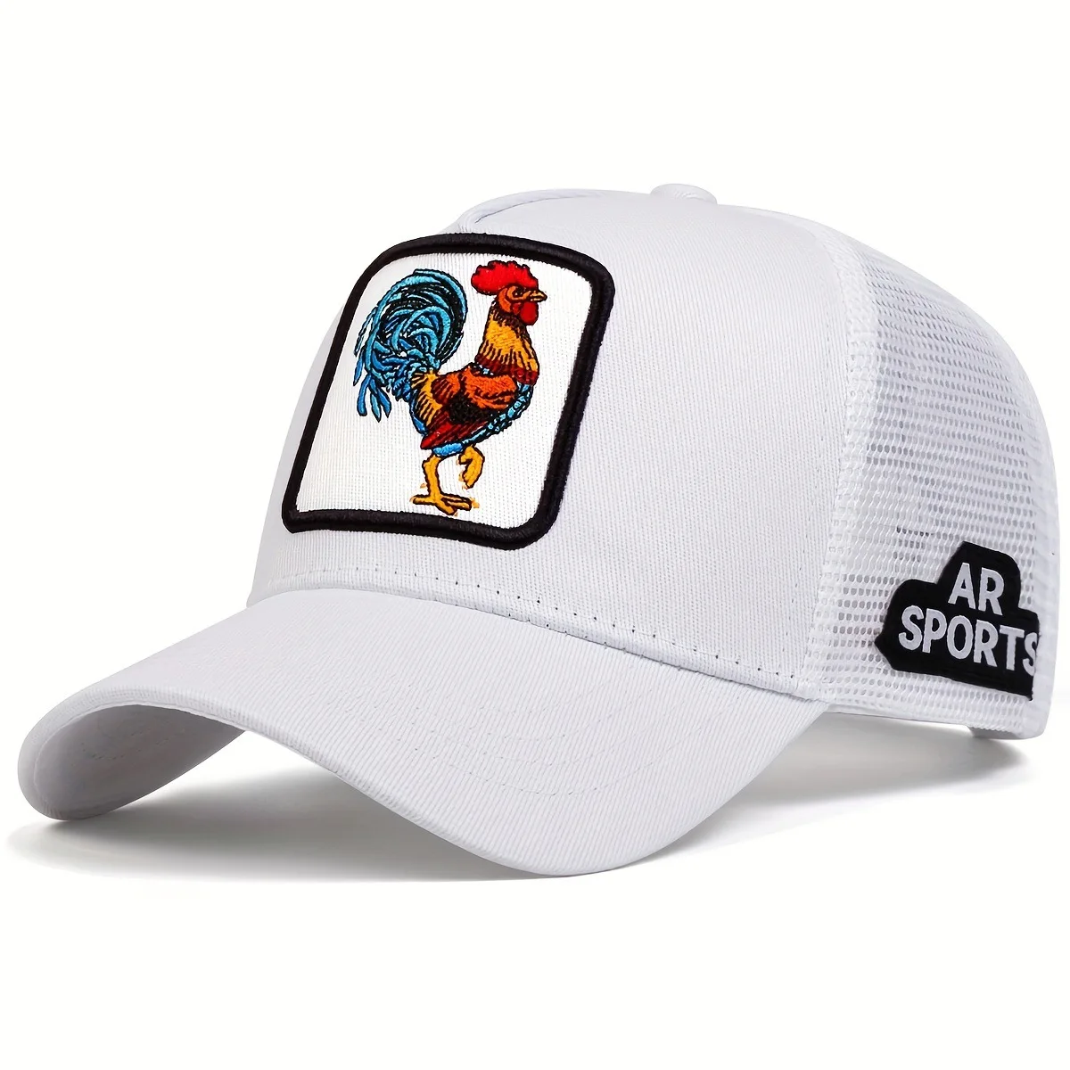 Imagen de Gorra de Béisbol con Bordado de Animales en Rojo, Estilo Hip Hop y Diseño Original para Hombre y Mujer, Ideal para Deportes al Aire Libre y Pesca