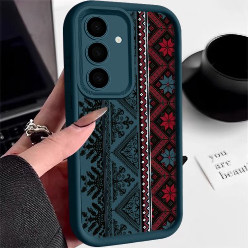 Imagen de Funda Vintage de Estilo Europeo para Samsung Galaxy A56, A36, A26, A16 5G, A55, A35, A15, A54, A34, S20 FE, S21, S22 Plus, S23, S24, S25 Ultra - Protección Elegante y Clásica