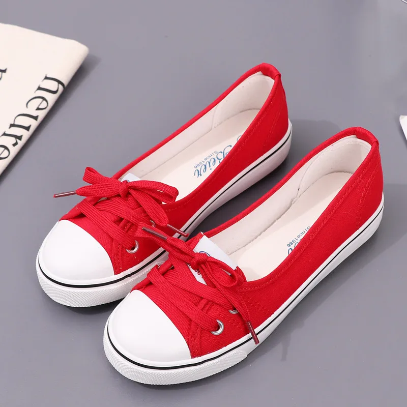 Zdjęcie Białe, miękkie trampki damskie na co dzień – letnie, płaskie, sportowe z platformą, luksusowe i wygodne zapatillas de mujer