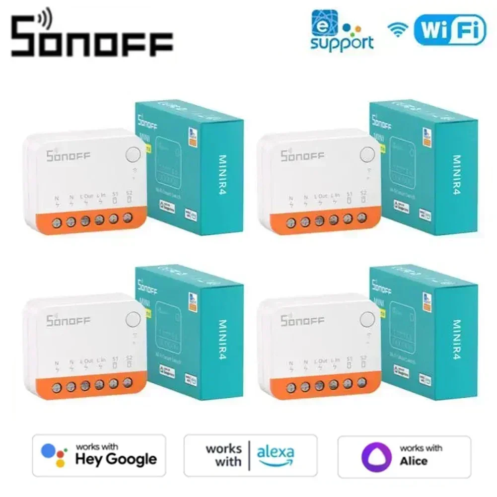 Image of Smart WiFi Switch with Detachable Relay for Home Automation – Sonoff Mini R4 Extreme 2-Way Remote Control Smart Module