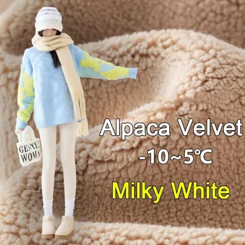 Alpaga velours-blanc