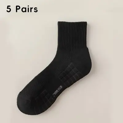 Image de Chaussettes Homme Déodorantes Coton - 5 Paires Épaisses pour Sport & Hiver