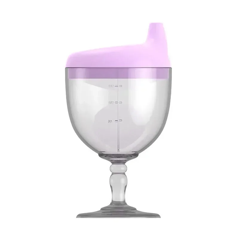 Imagen de Tazas a prueba de fugas para bebé de 180ML, taza de leche para aprender a beber jugo, copa de vino a...
