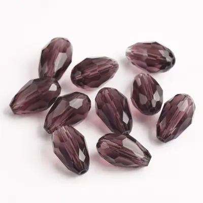 Image de Perles goutte en cristal facetté 5x3 à 15x10mm pour bijoux DIY