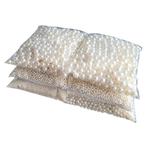 Bild von Beige Acrylperlen 20mm – Ideal für DIY-Schmuck & Armbänder