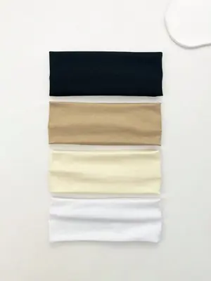 Image de Bandeau Tricoté Élastique pour Femme - Style Sport & Yoga