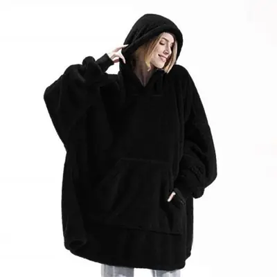 Image de Hoodie Double Sourire - Coupe Oversize Chaud & Tendance