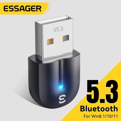 Afbeelding van Bluetooth 5.3 USB Adapter – Draadloos Audio & Muis voor PC, Laptop & Luidsprekers