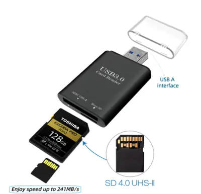 Image de Lecteur de Carte USB-C UHS-II Ultra Rapide