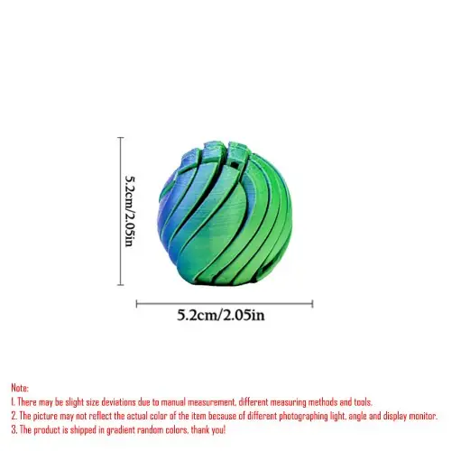 Image de TwistSphere - Boule Anti-Stress 3D Imprimée