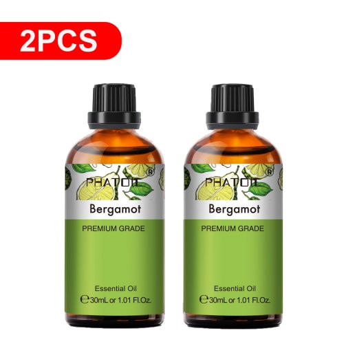 Bild von Natürliches Aromatherapie-Set mit 2x 30 ml ätherischen Ölen – Bergamotte, Teebaum, Zitronengras, Zimt, Grapefruit, Kiefernadeln und Myrrhe für Wohlbefinden und Entspannung