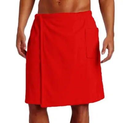 Image de Serviette de Bain Élastique pour Hommes avec Poche