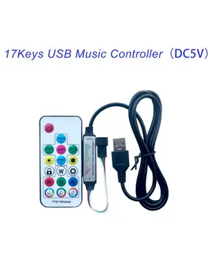 Image de Anneau LED RGB WS2812B - Contrôle USB & 17 Touches
