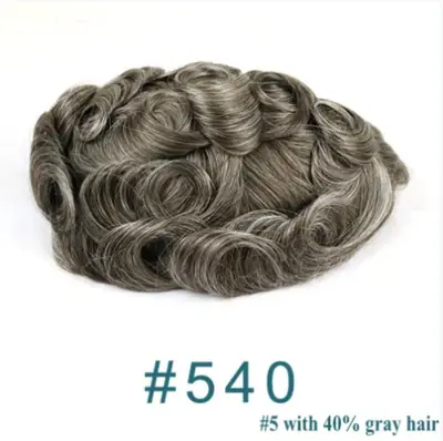 Image de Toupet Homme Ultra Fin 0.02mm - Cheveux Naturels Indétectables
