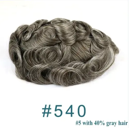 Image de Toupet Homme Ultra Fin 0.02mm - Cheveux Naturels Indétectables
