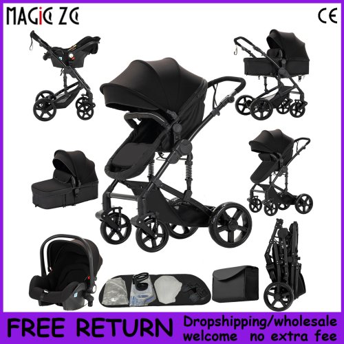 Bild von Kompakter 3-in-1 Kinderwagen – Leicht & Praktisch für Mama und Baby
