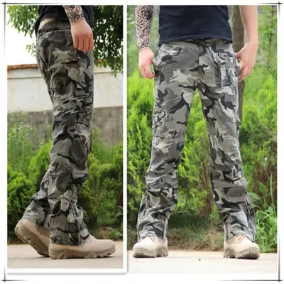 Image de Pantalon Cargo Homme Tactique Camouflage - Grande Taille