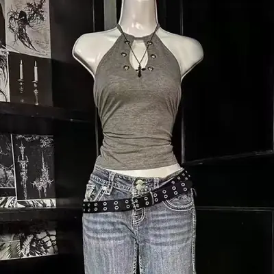 Image de Débardeur Y2K Vintage Harajuku - Style Doux & Épicé