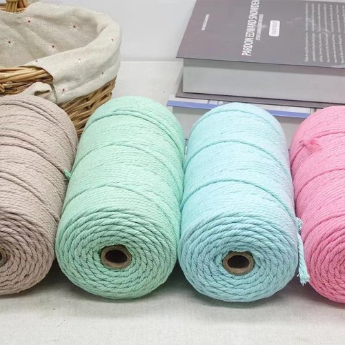 Image of Premium 3mm Colored Cotton Macrame Cord for DIY Crafts, Home Decor, Wedding & Christmas Projects – Soft, Durable & Easy to Knot