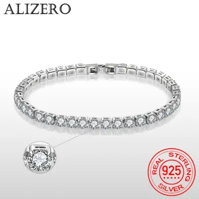Image de Bracelet Argent Sterling Zircone - Élégant & Raffiné