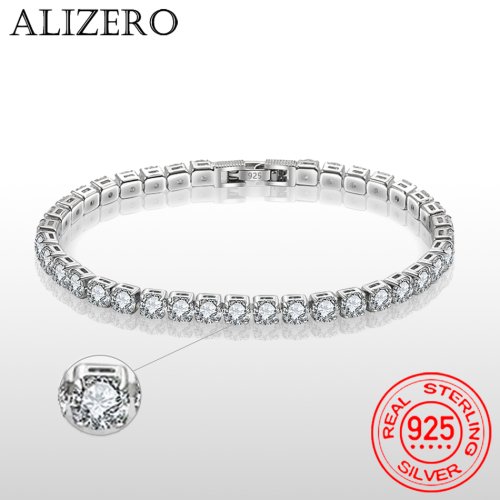 Afbeelding van Elegant Zilveren Armband met Zirkonia – Perfect voor Verlovings- en Bruiloftsfeestjes