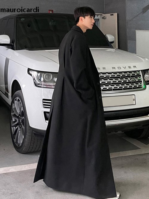 Imagen de Abrigo Hombre Largo y Cálido - Moda Coreana